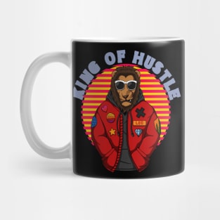 King Of Hustle | Vintage Sunset with Urban Dressed Lion Mug